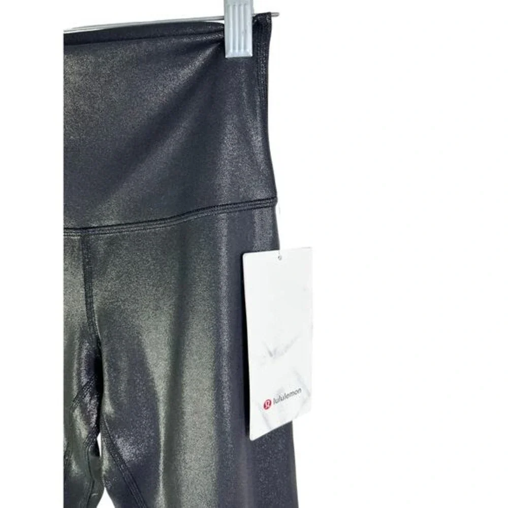 Lululemon Align Pant Women 4 Black Shine High Rise‎ 25
